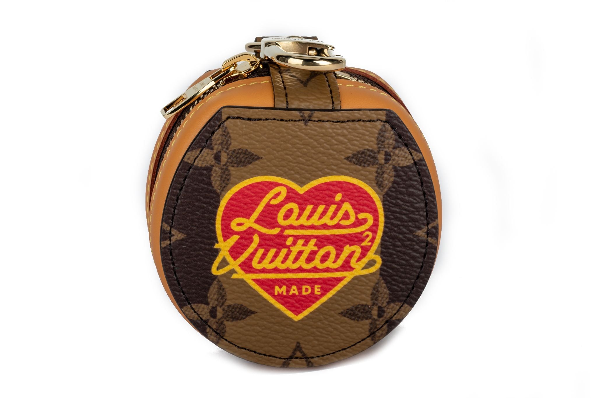 Louis Vuitton Trunk Box Earphone Pouch Shoulder Bag Monogram Brown