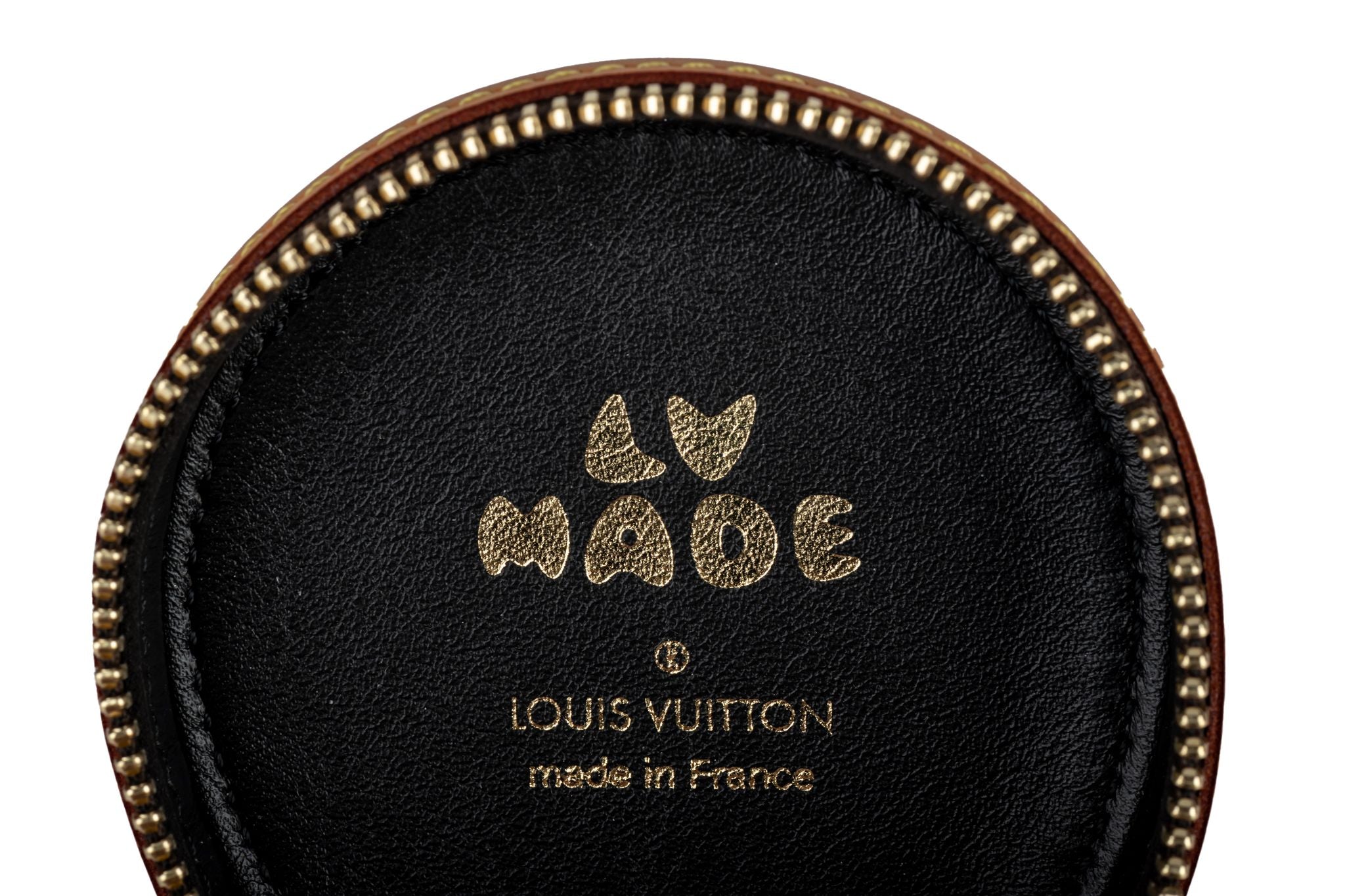Louis Vuitton x Nigo Earphone Case Damier Ebene Giant Brown in