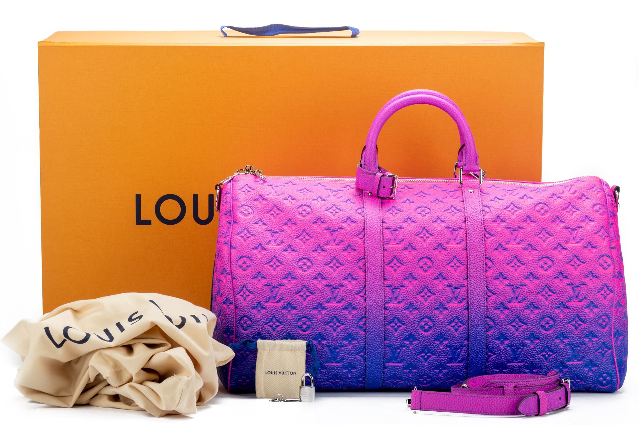 Louis Vuitton Illusion Leather Keepall50 - Vintage Lux