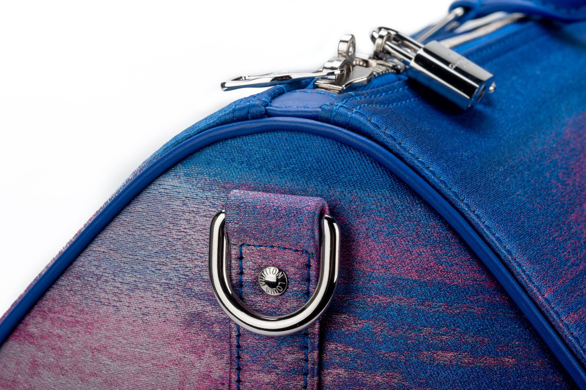 Louis Vuitton Keepall Bandouliere 50 Landscape Virgil Blue Weekend Travel  Bag