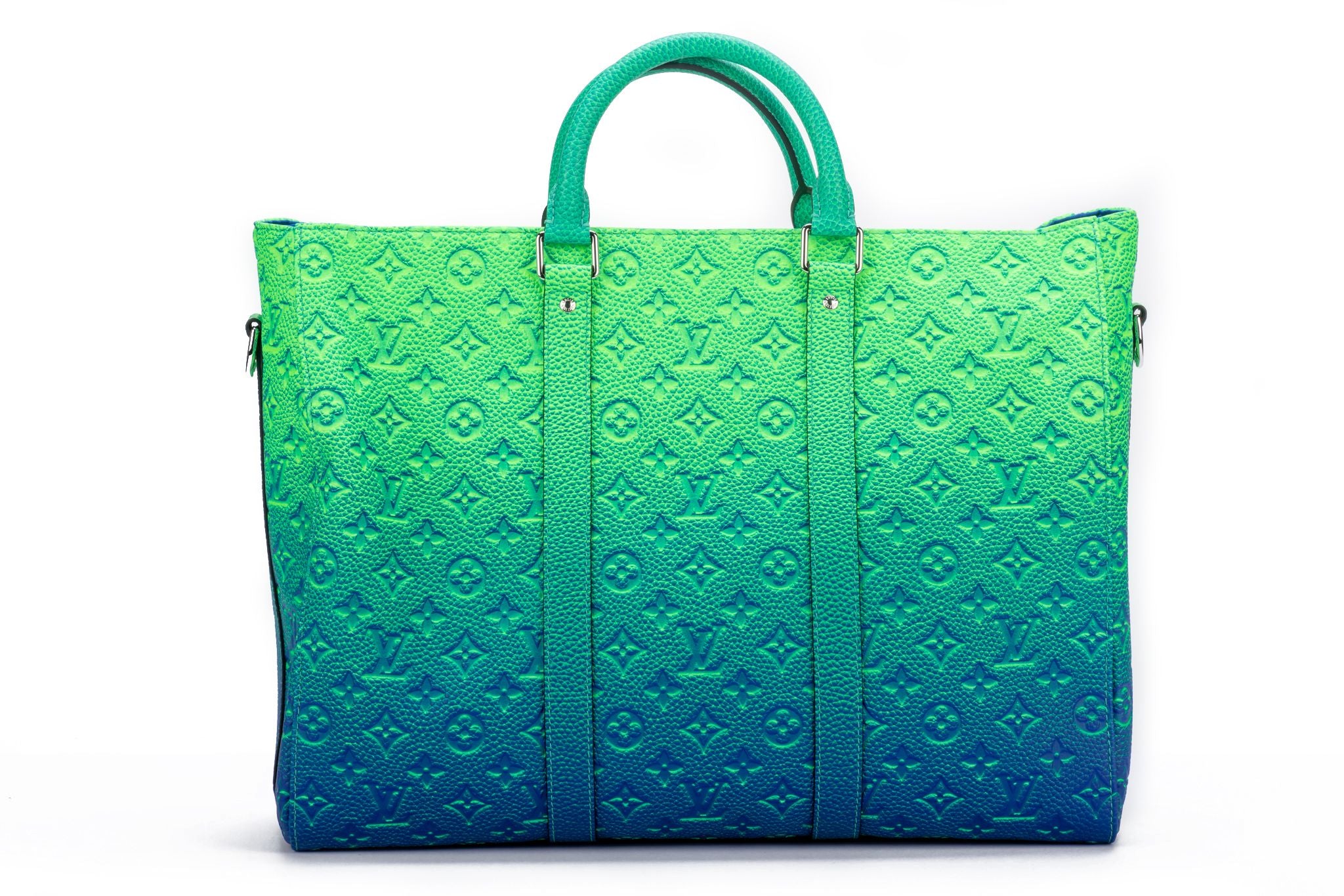Louis Vuitton Keepall Tote Taurillon Illusion Blue/Green in