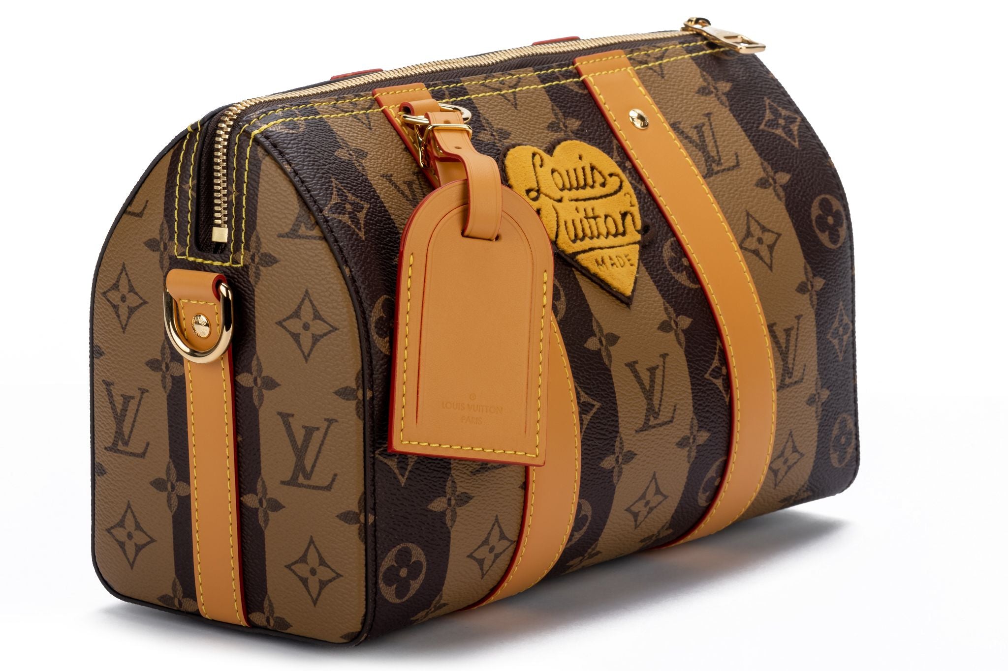 Louis Vuitton x Nigo Damier Ebene Canvas Keepall Bandouliere 50 Bag at  1stDibs