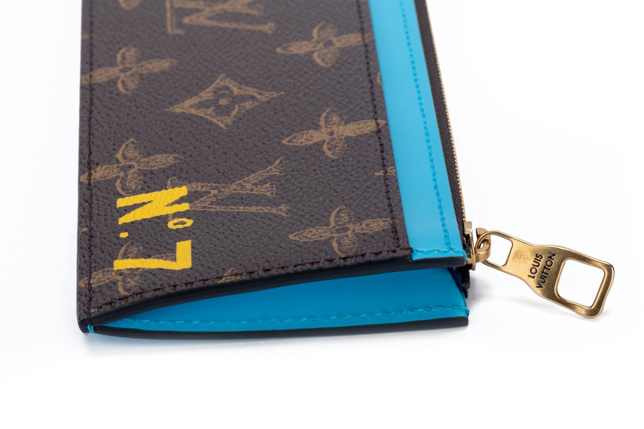 Louis+Vuitton+Tigarama+Coin+Card+Holder+Cobalt+M30270+Goods+