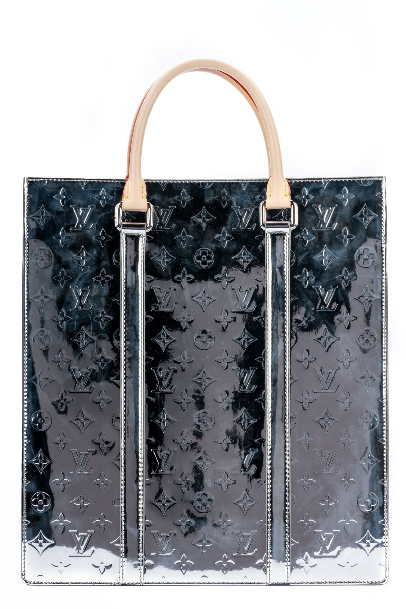 Louis Vuitton Sac Plat Bag Monogram Mirror Coated Canvas at