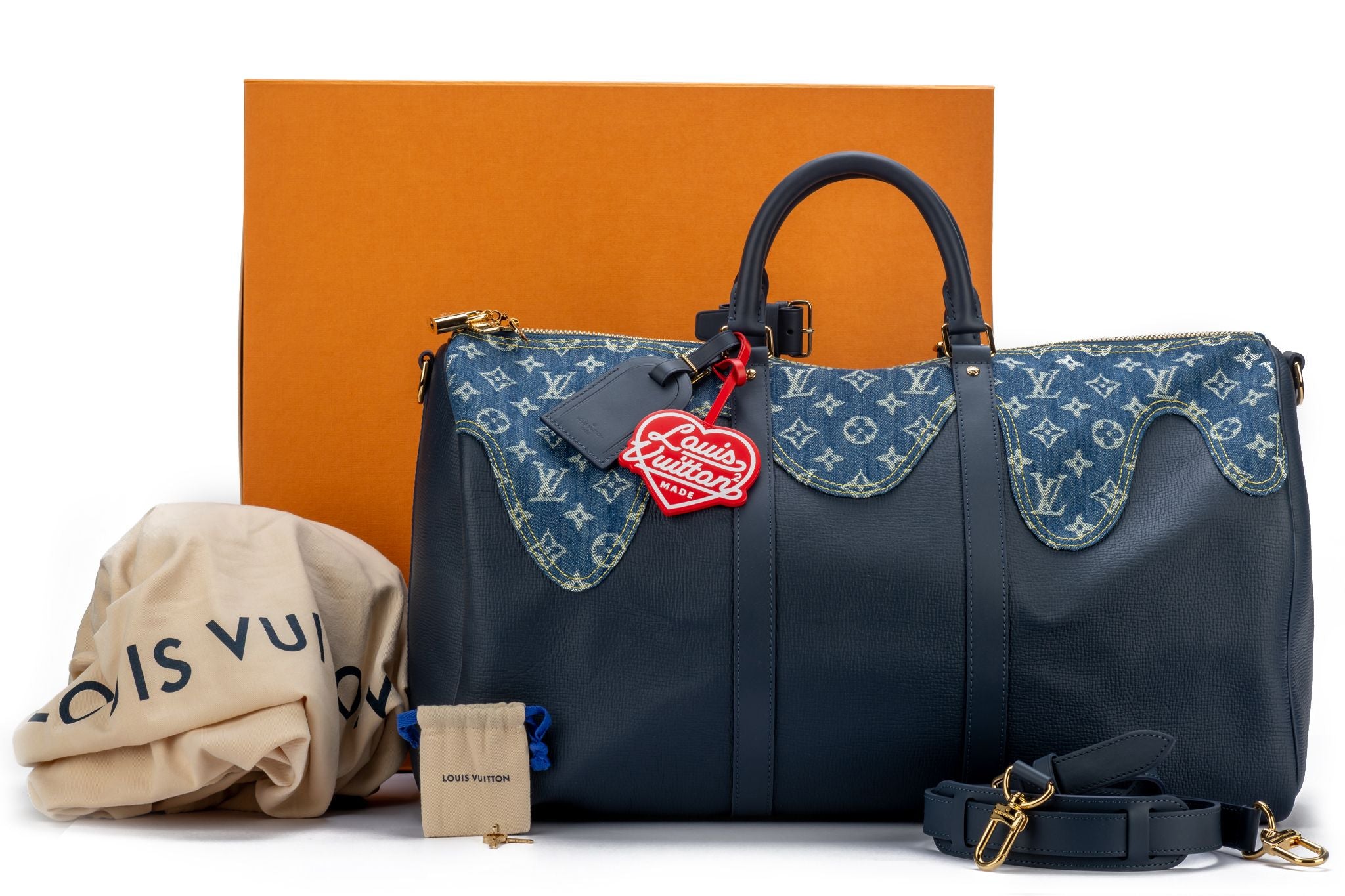 Louis Vuitton Nigo Keepall Bandouliere 50 M45967– TC
