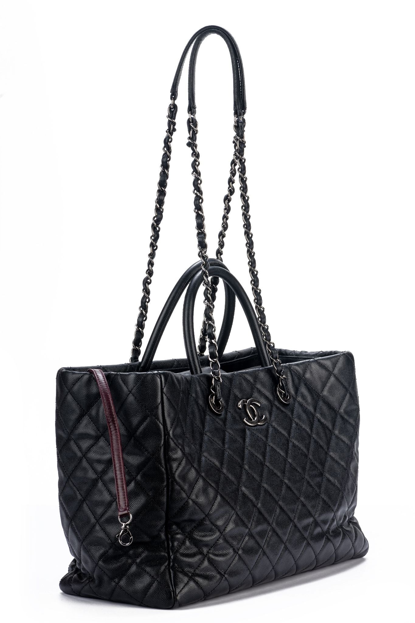 CHANEL-Caviar-Skin-Deauville-2Way-Chain-Tote-Bag-Black-A57069 –  dct-ep_vintage luxury Store