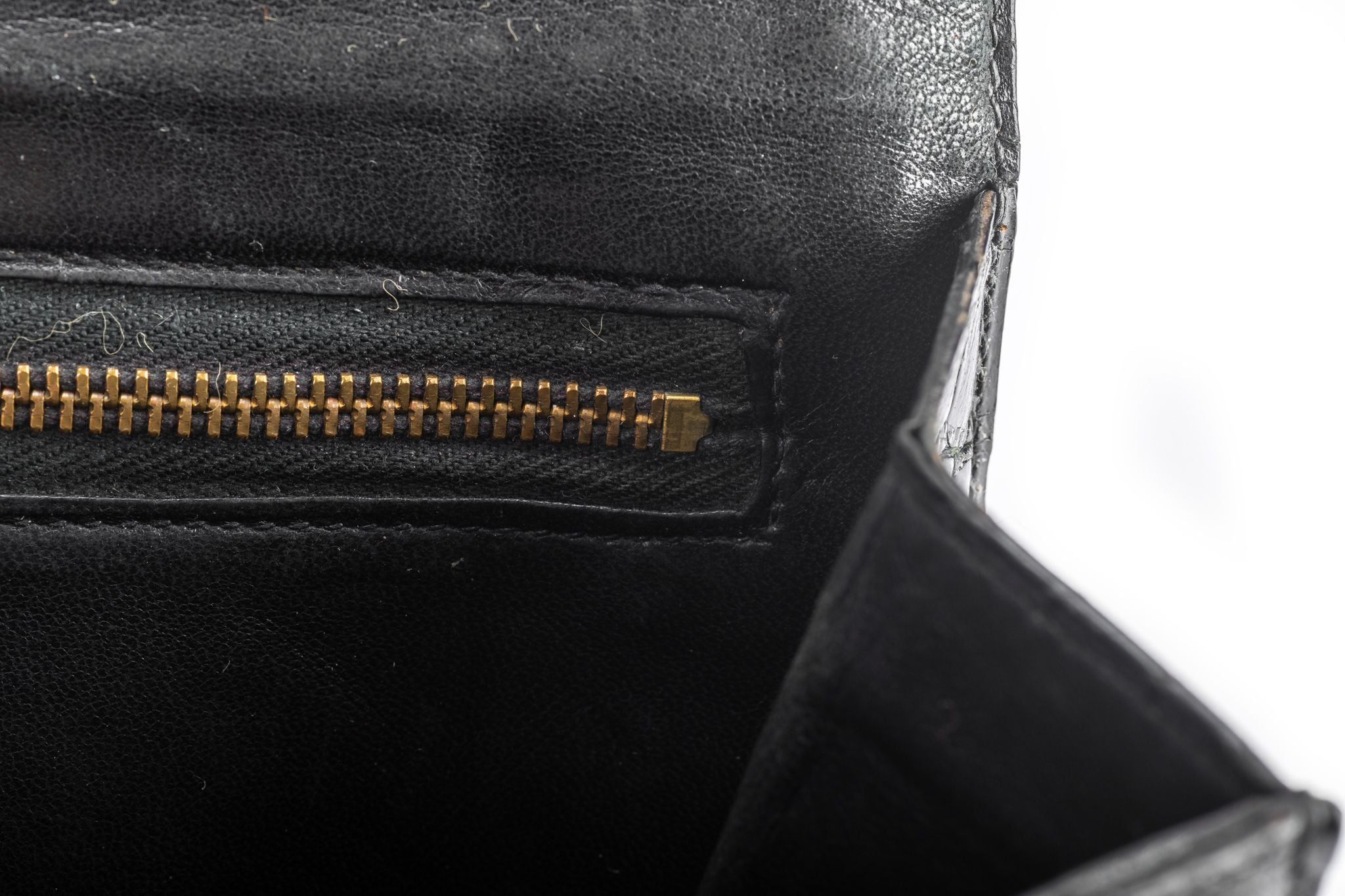 HERMES Black Crocodile Vintage Bag Gold Hardware Cordelière Clasp - Chelsea  Vintage Couture