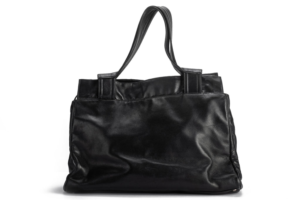 Chanel Black CC Logo Discs Shoulder Bag
