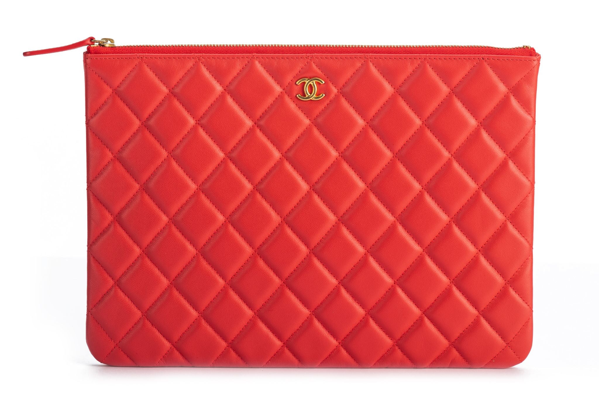 Chanel Quilted Lambskin Clutch