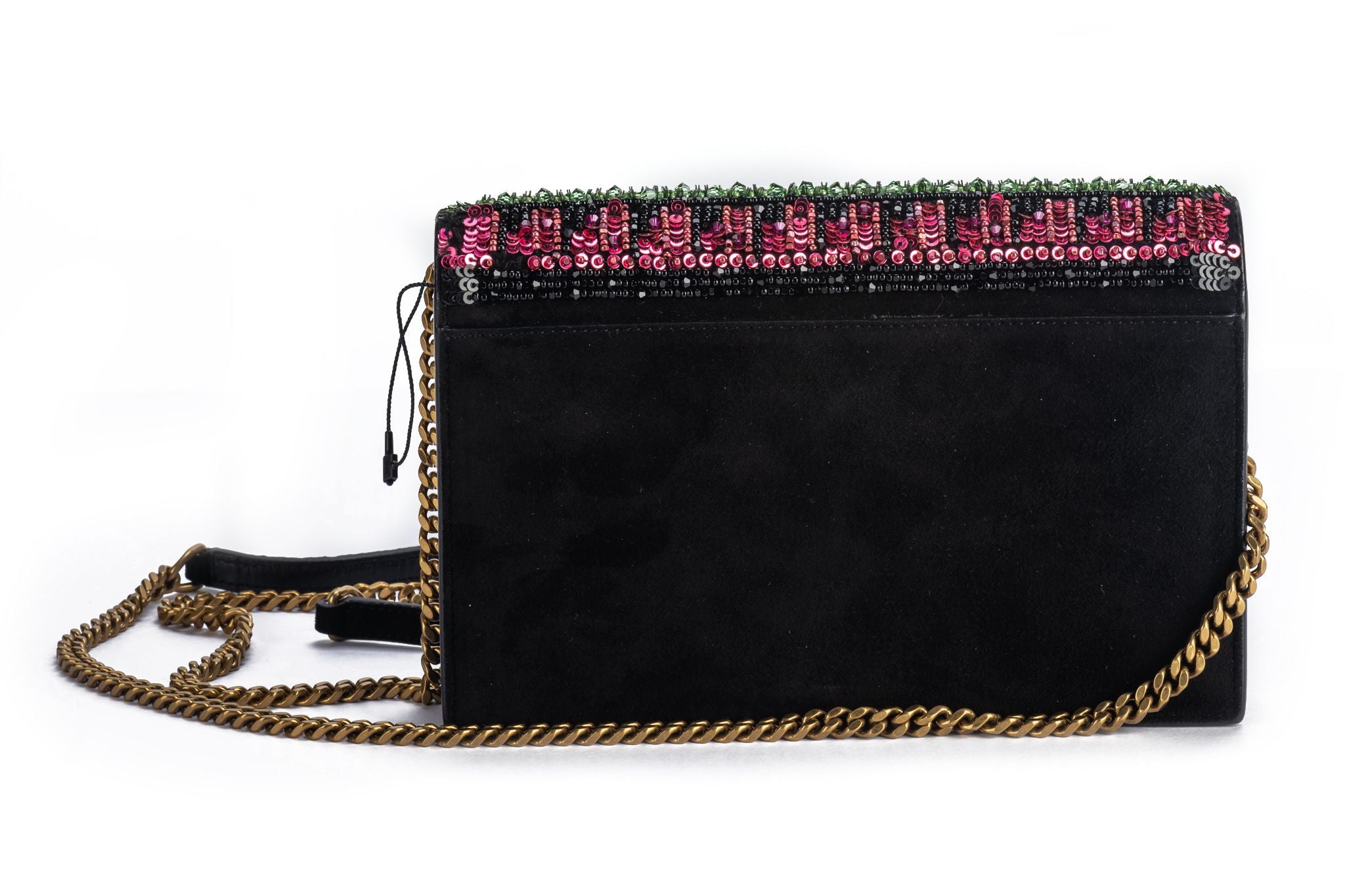 Khaite - The Mini Lotus Black Suede Bag | Mitchell Stores