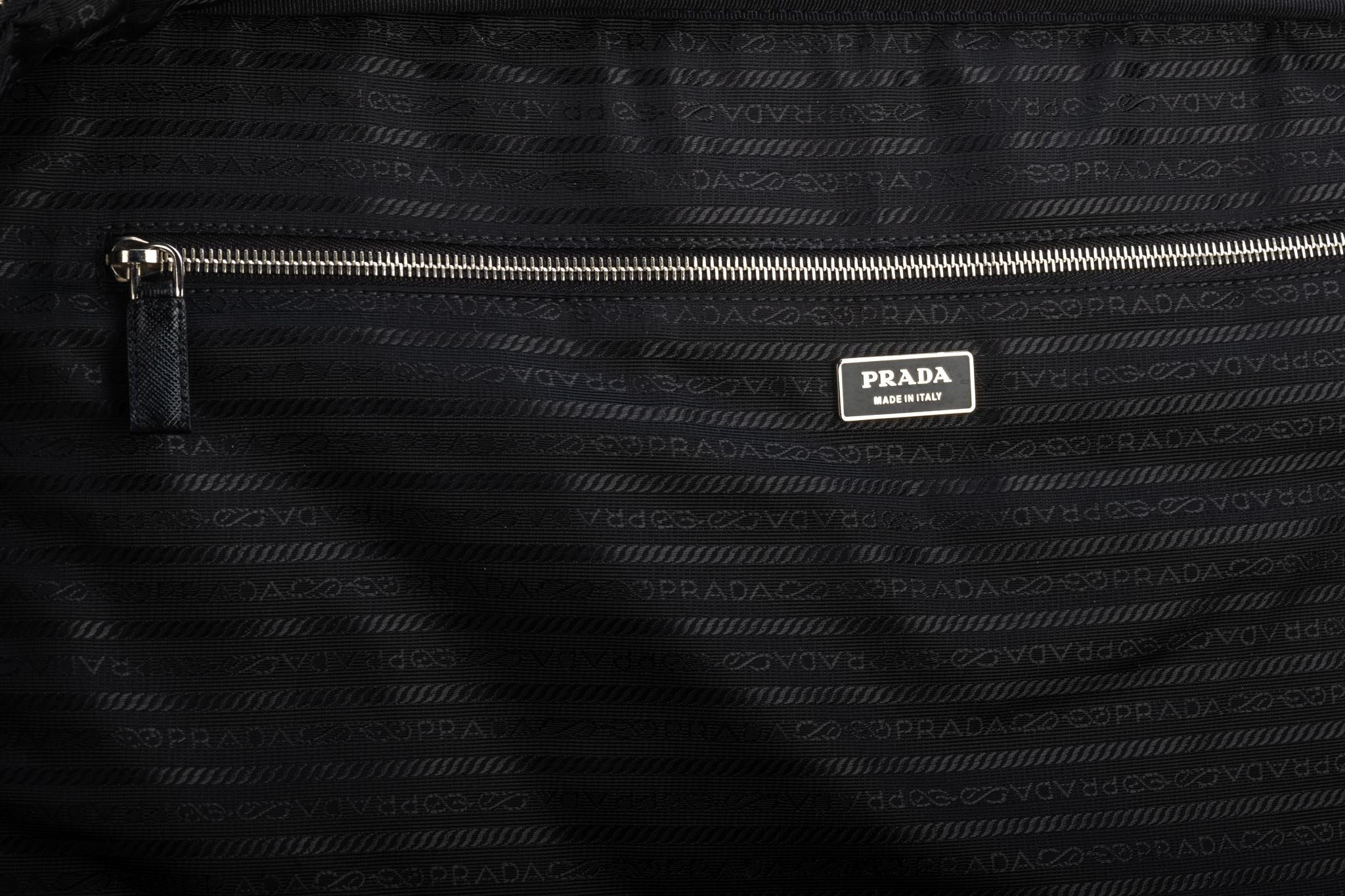 Prada Unisex Black Weekender Suitcase - Vintage Lux