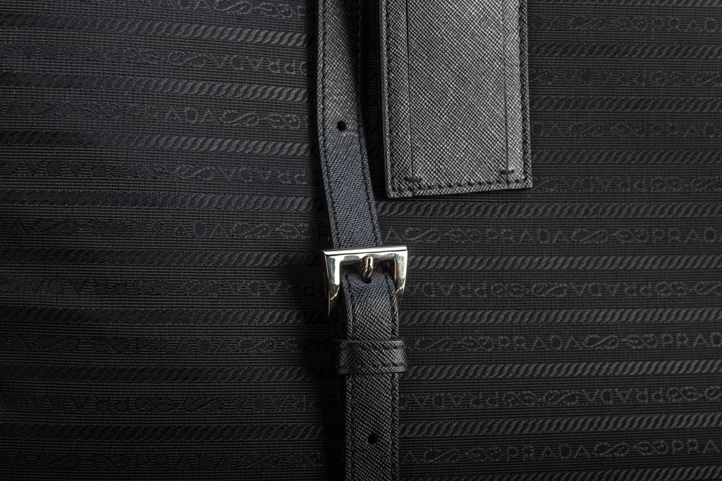 Prada Unisex Black Weekender Suitcase