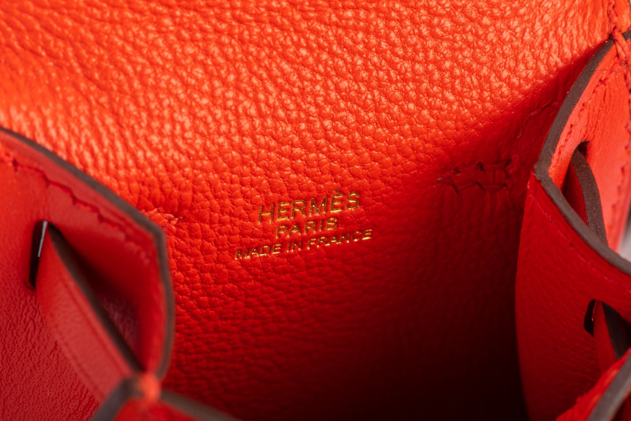 Hermès Kelly Quelle Idole Bag Charm In Capucine, Jaune De Naples, Vert  Vertigo And Zanzibar Tadelakt And Chèvre Mysore in Red