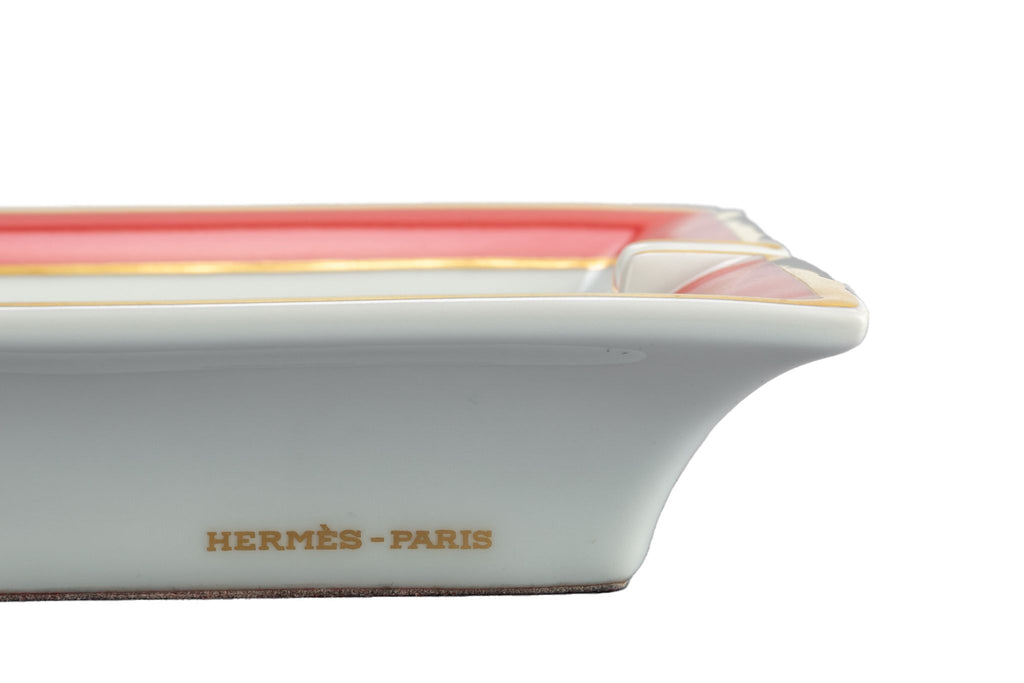 Hermes Red Bird Porcelain Ashtray