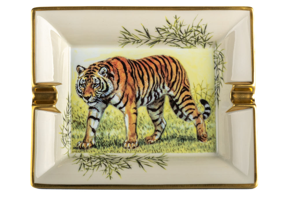 Hermes Bengal Tiger Porcelain Ashtray