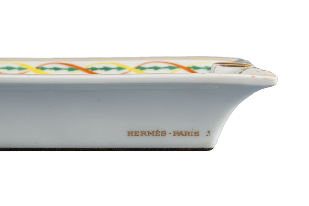 Hermes Flying Fish Porcelain Ashtray