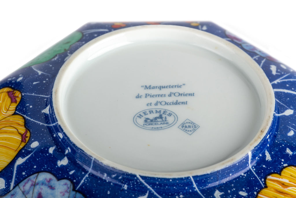 Hermes Blue Birds Porcelain Bowl