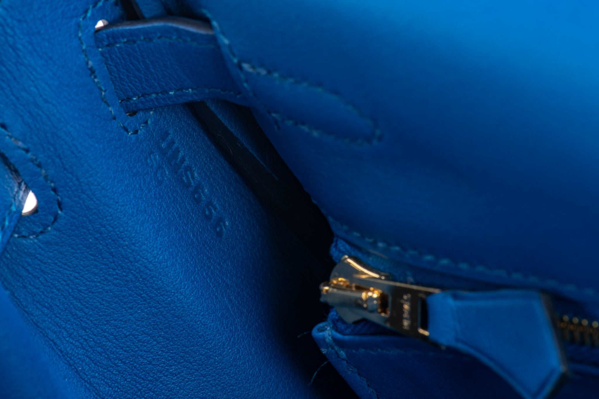 Hermès Kelly 25 In Bleu De France Swift Leather With Gold Hardware