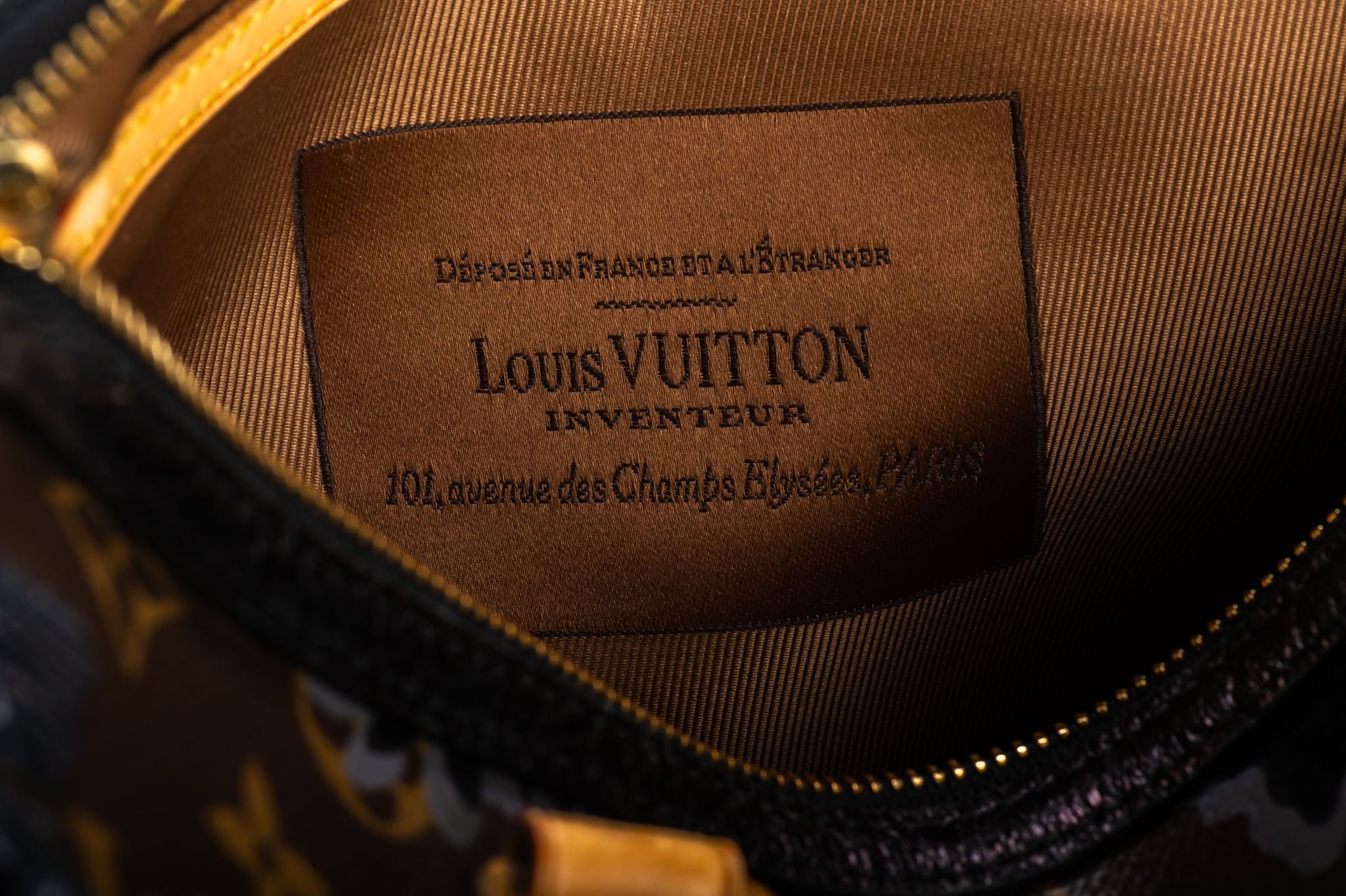 Louis Vuitton Monogram Canvas & Black Sequin Speedy 28 Bag ., Lot #17013