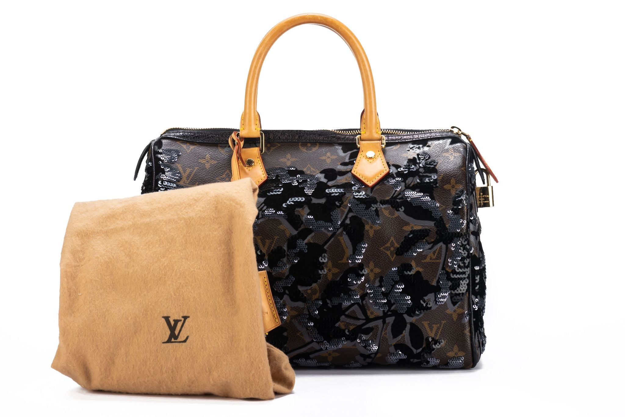 Louis Vuitton, Bags, Limited Edition Monogram Fleur De Jais Speedy 3