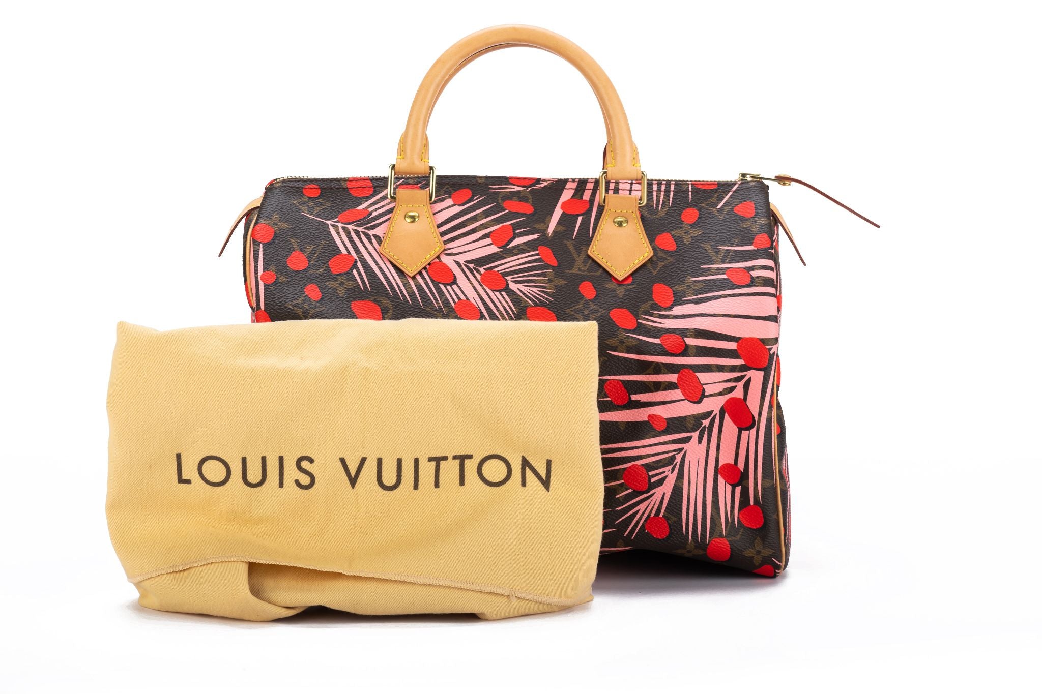 Louis Vuitton Bag Charm Speedy Monogram Brown in Cowhide Leather