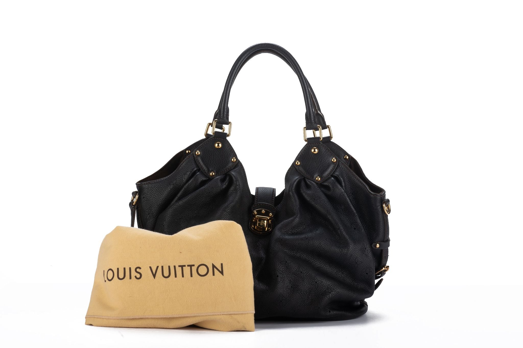 Vuitton Black Mahina Large Bag Preloved - Vintage Lux