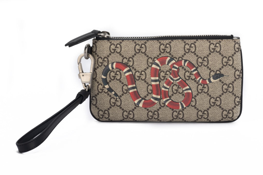 Gucci Lim.Ed. Monogram Snake Wristlet