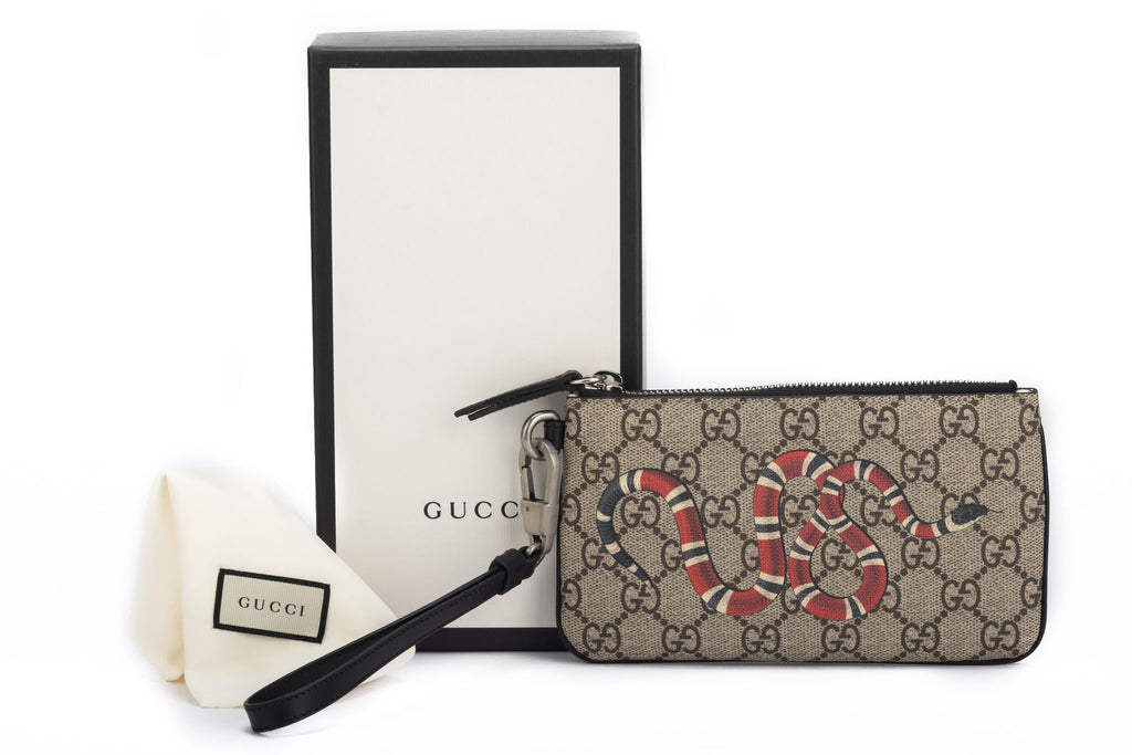 Gucci Lim.Ed. Monogram Snake Wristlet