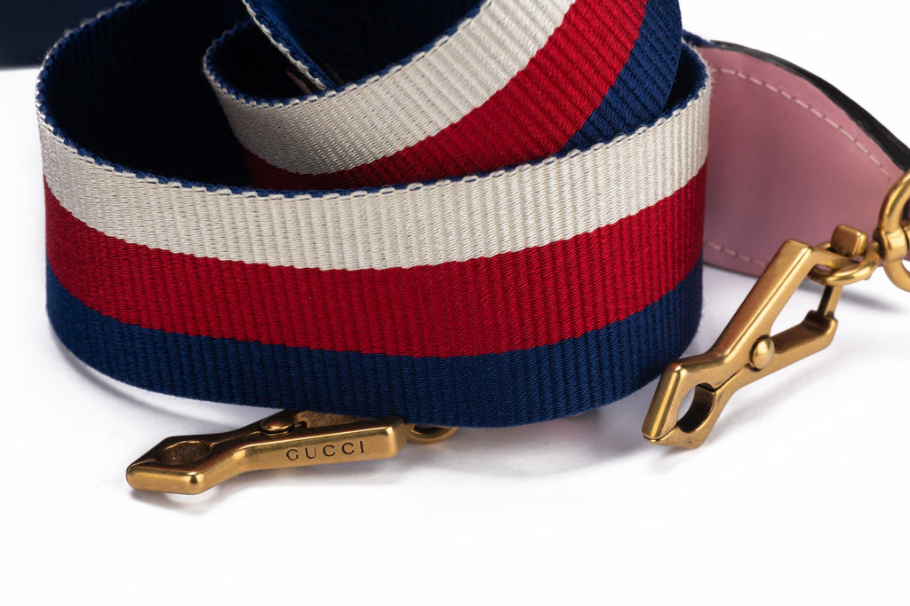 Gucci Preloved Striped Trapeze Jewel Bag