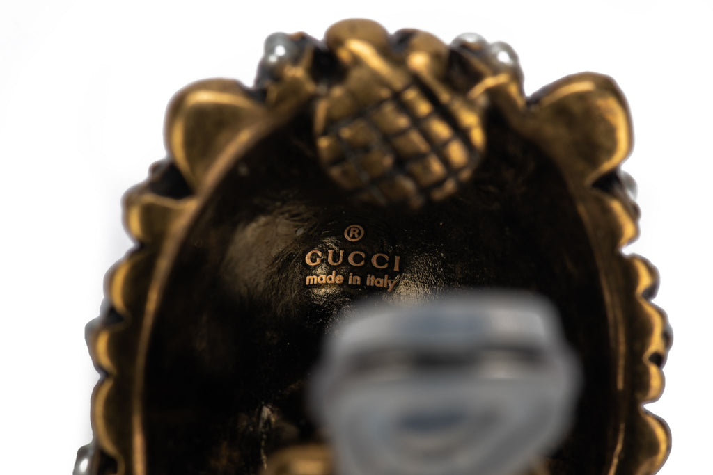 Gucci BNIB Lionshead Clip Earrings