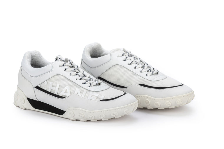 Chanel NIB White Tennis Shoes Size 42