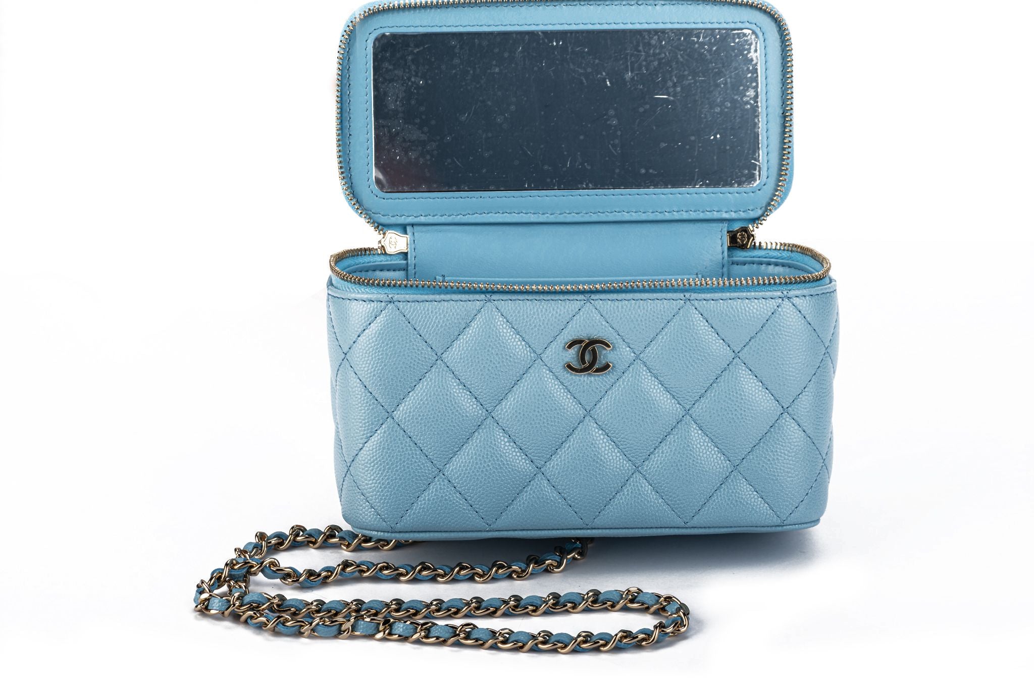 Chanel New 2022 Celeste Small Trunk Bag - Vintage Lux