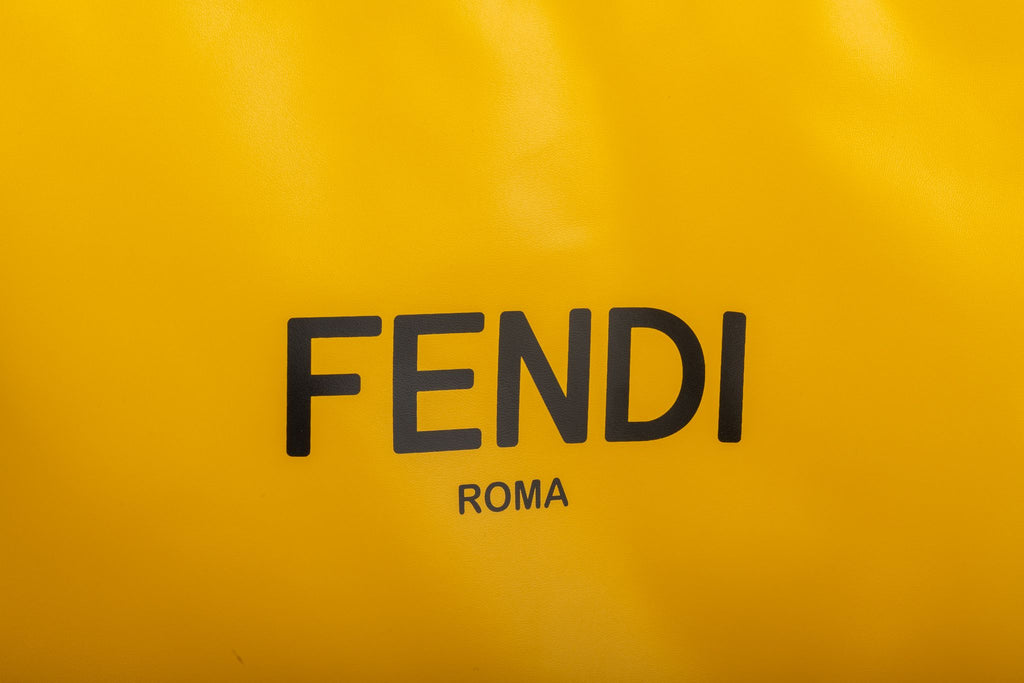 Fendi New Large Yellow Cross Body Bag