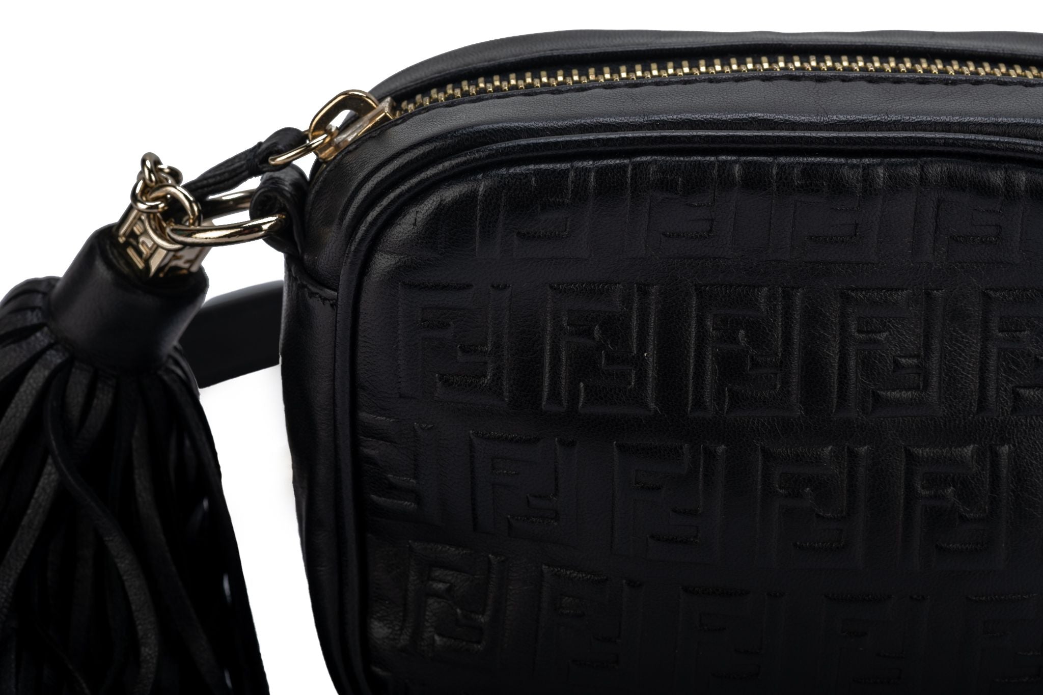 Fendi | Embossed Leather Camera Bag | White Tu