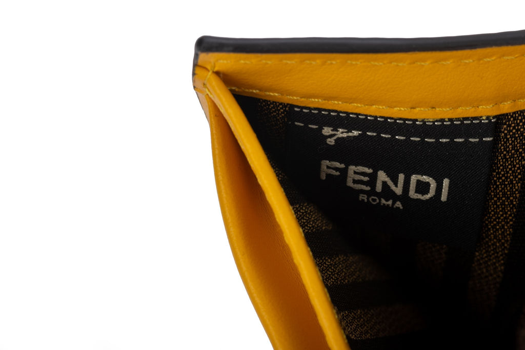 Fendi BNIB Yellow/White Vertigo Wallet