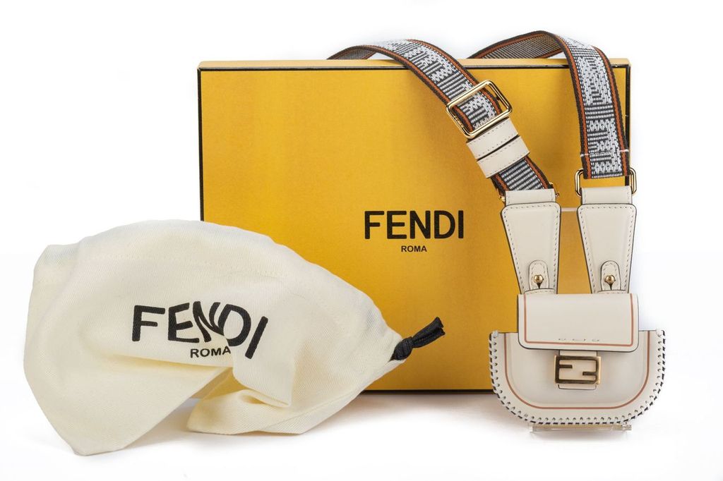 Fendi Micro Necklace Bag Nata BNIB