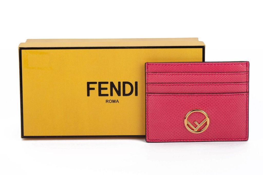 Fendi NIB Card Holder Pink - Vintage Lux