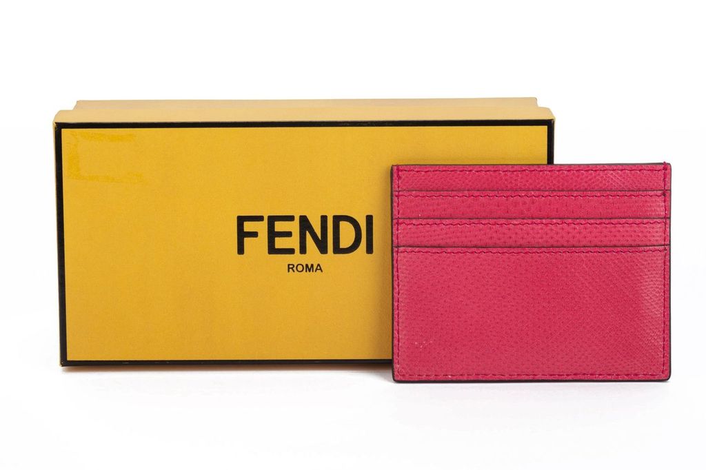 Fendi NIB Card Holder Pink