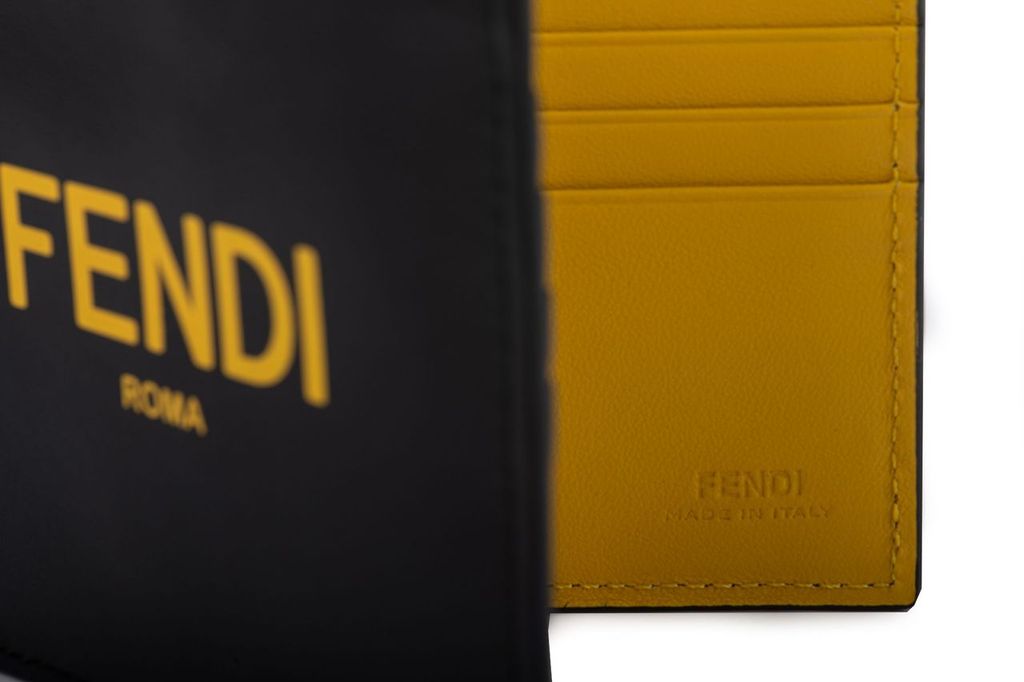 Fendi Bifold Wallet Black/Yellow