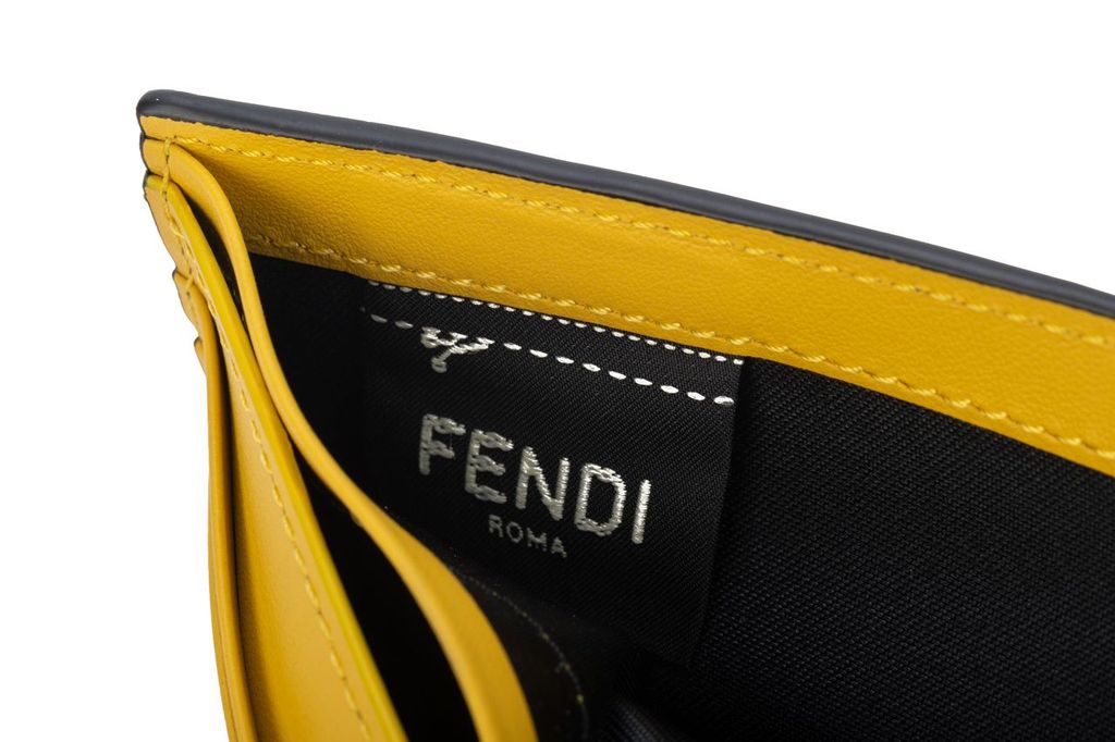 Fendi Bifold Wallet Black/Yellow
