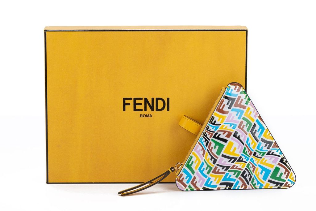 Fendi Gold FF Leather Mini Baguette Bag Fendi | TLC