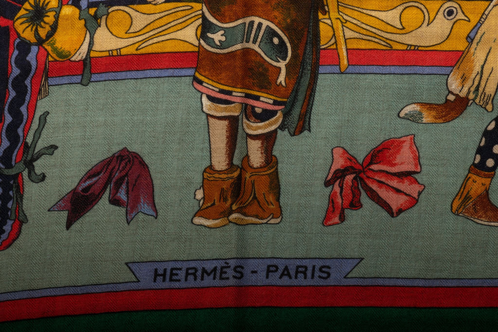 Hermes Rare Kachinas Cashmere Shalw