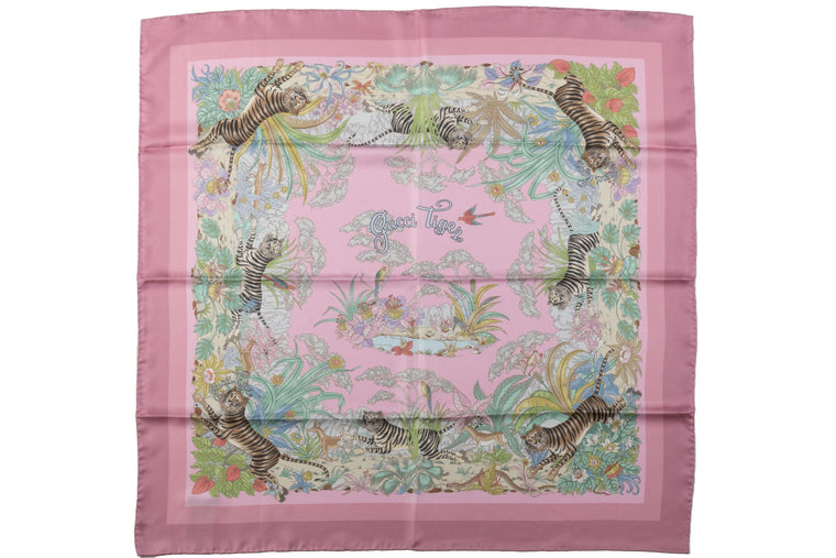 Gucci Pink Year of the Tiger Scarf