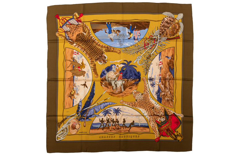 Hermès Chasses exotiques by Dallet Scarf