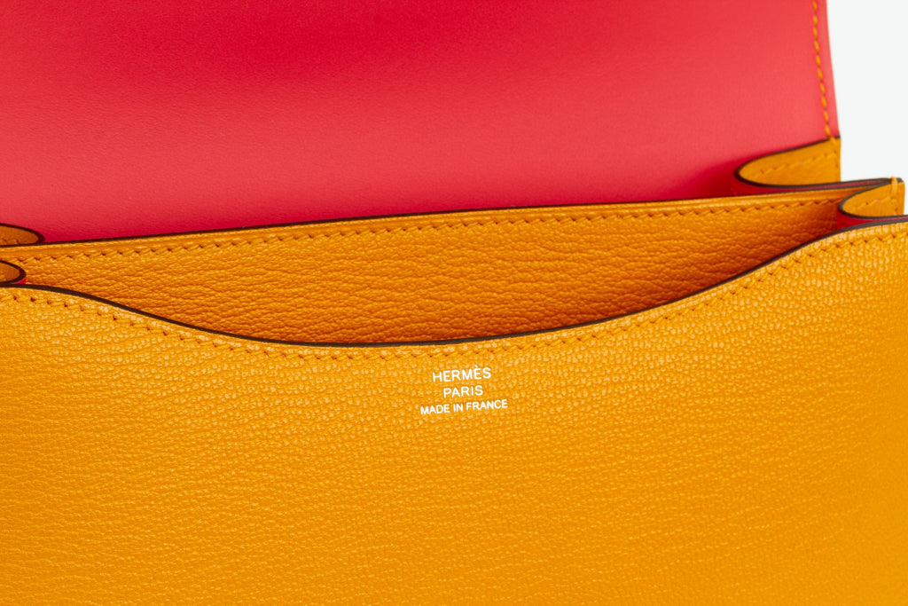 Hermès Verso Constance 18 Jaune Rose