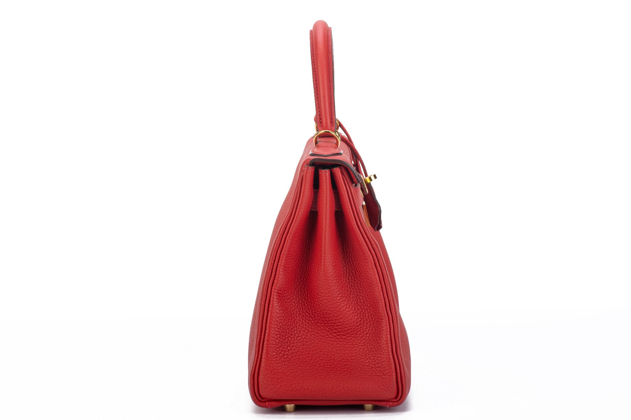 Brand New Hermès Kelly Retourne 28 cm Evercolor Rouge Grenat GHW at 1stDibs