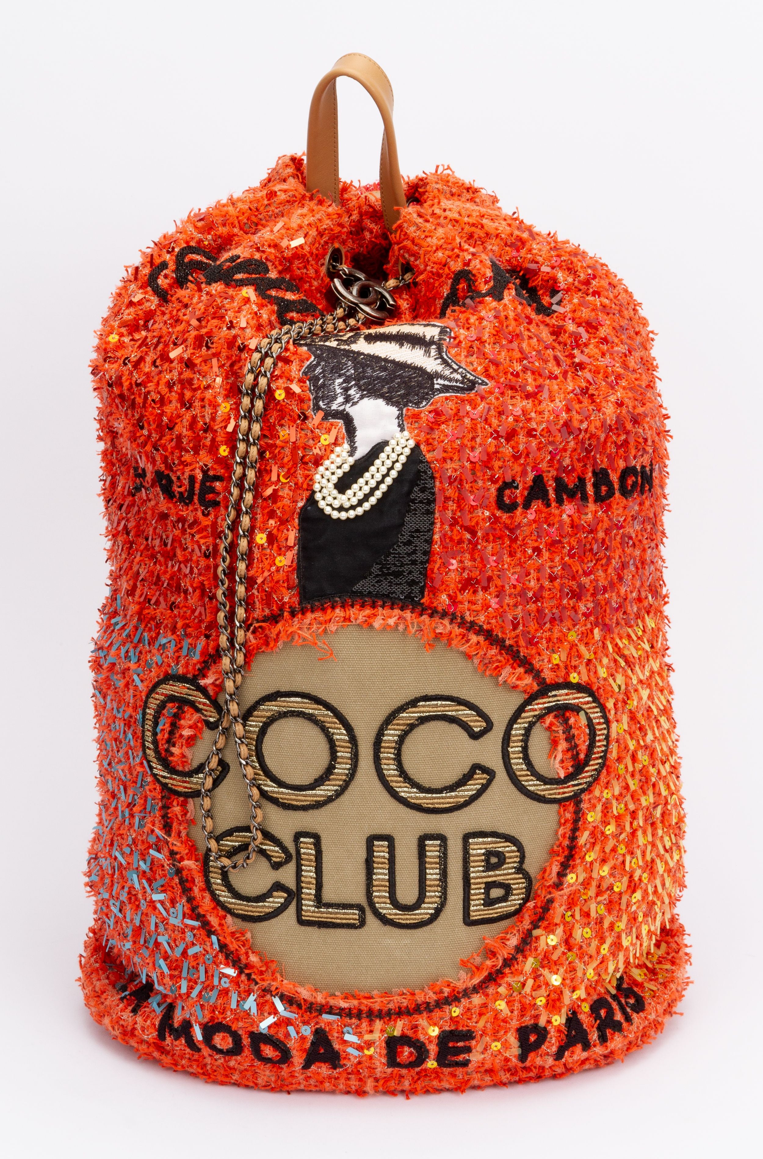 Chanel Orange Coco Cuba Backpack - Vintage Lux