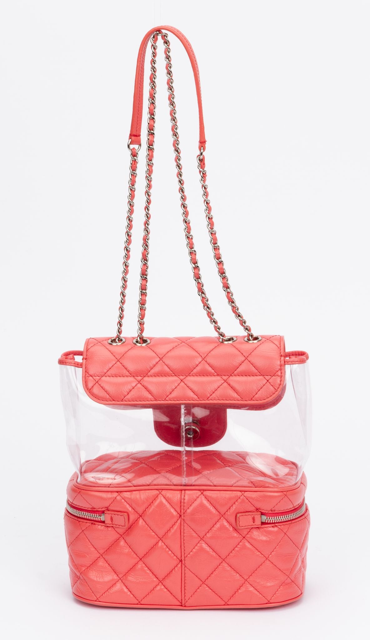 Chanel Pink Pvc Shoulder Tote Bag - Vintage Lux