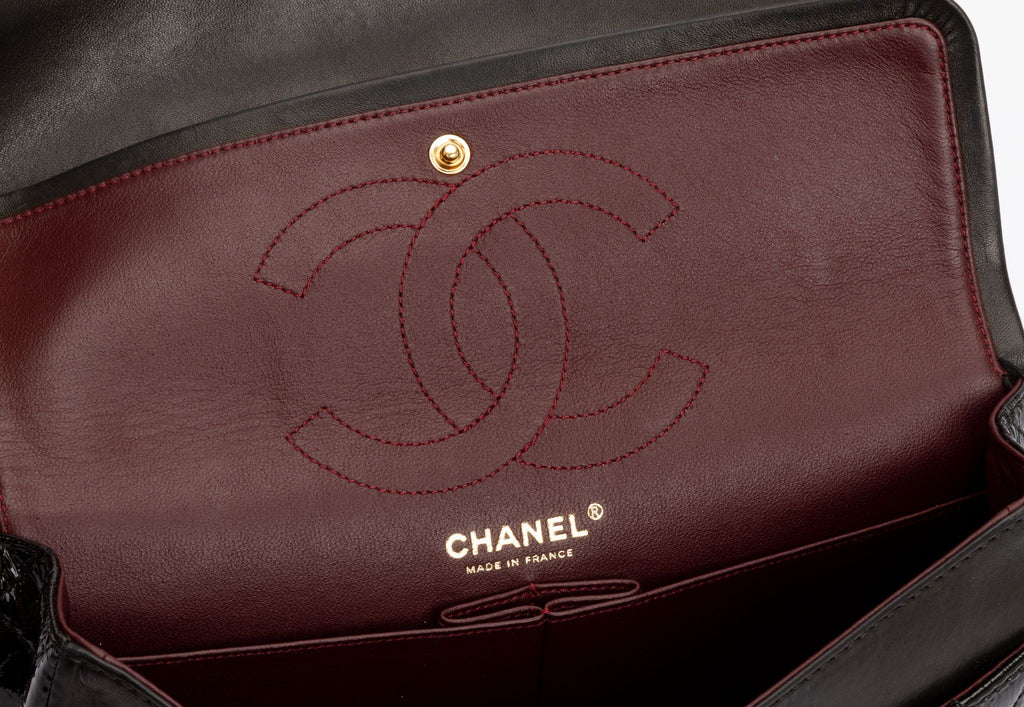 Chanel Black Patent Reissue Medium Flap