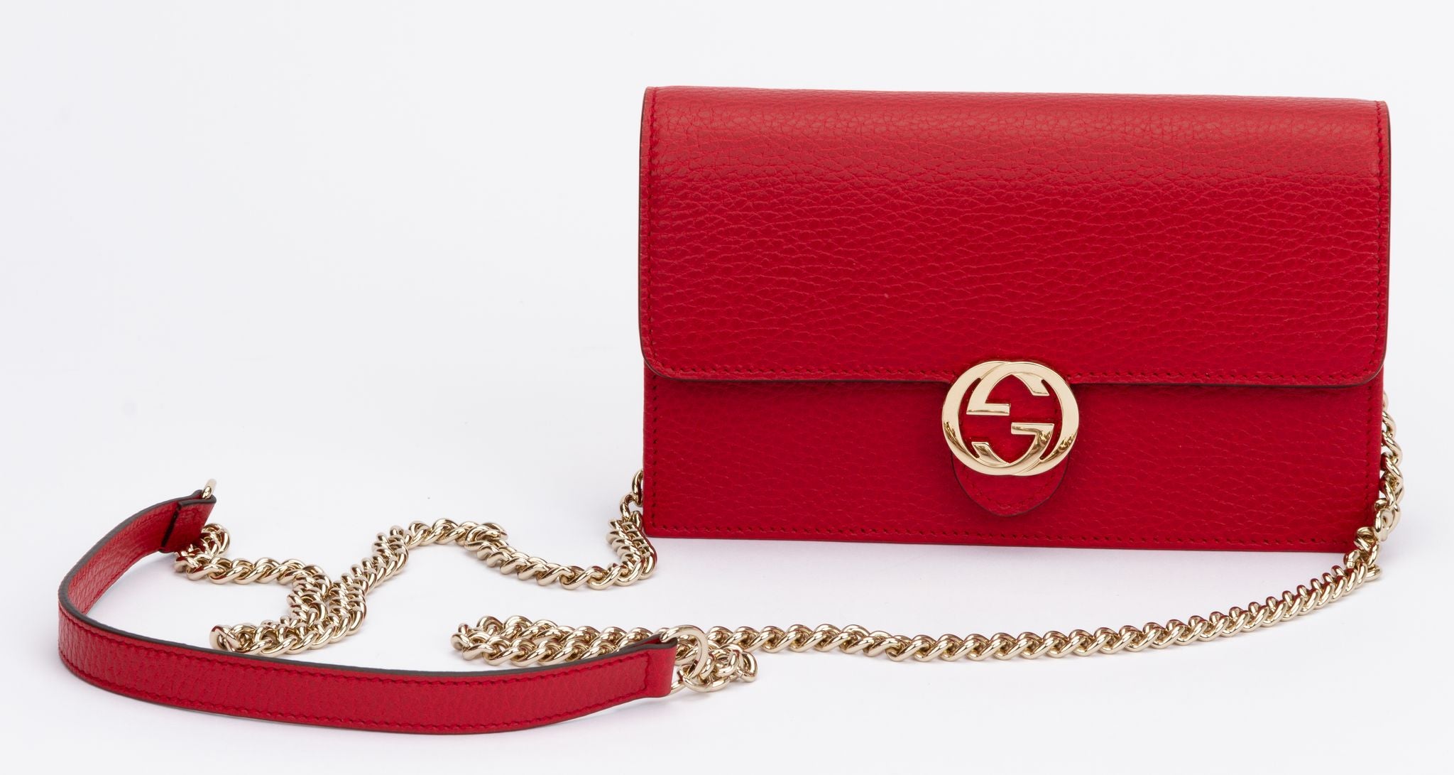 Gucci Blondie small shoulder bag in red leather | GUCCI® RO